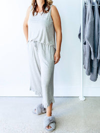 Qingdao Glamour - Riley Ruffle Hem & Tank Bamboo Pajamas
