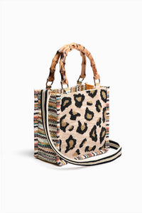 America & Beyond - Women's Luxe Leopard Day Handbag