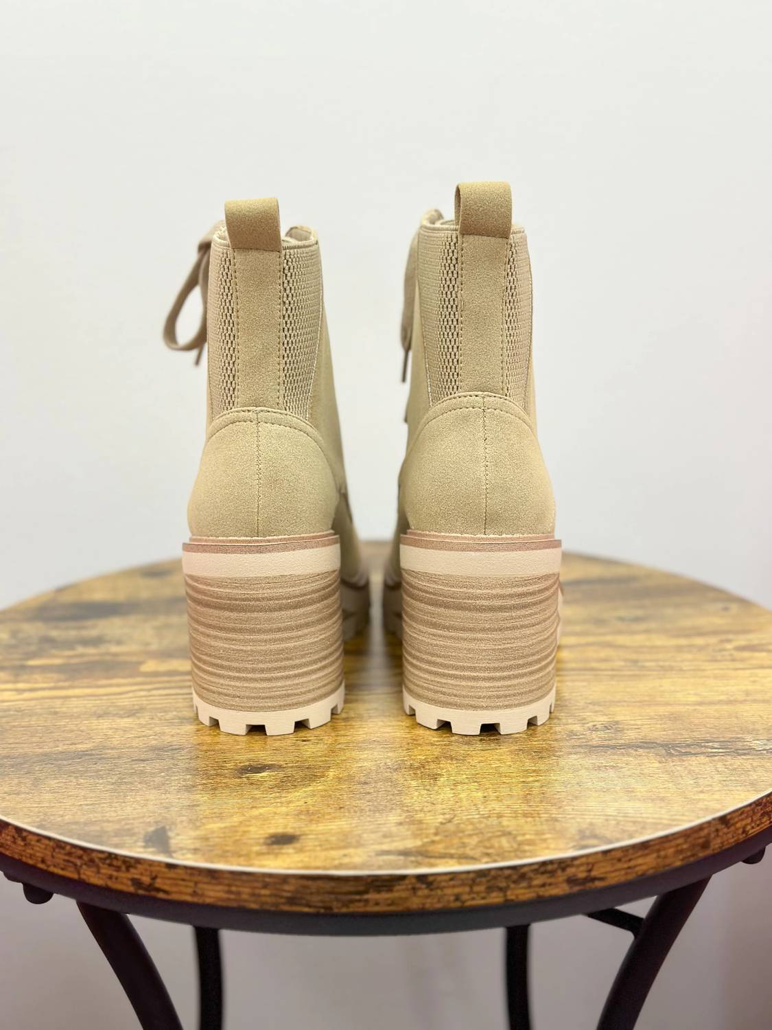 Mia Shoes - Women's Lace Up Wedge Bootie