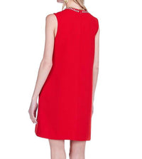 Jade - Embellished Neck Shift Dress
