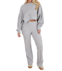 Kimberly C - All Day Cozy Waffle Knit Sweater Set