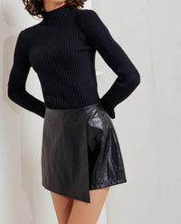 Flying Tomato - Jayleen Vegan Leather Wrap Skort
