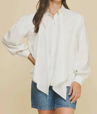 Pinch - Millie Front Tie Button Down Top