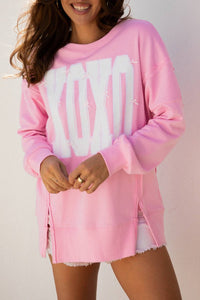 66Disco - xoxo Bow Sequin sweater
