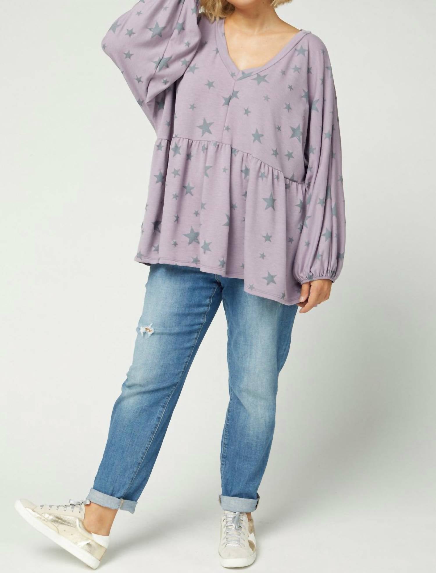 Entro - Star Peplum Top