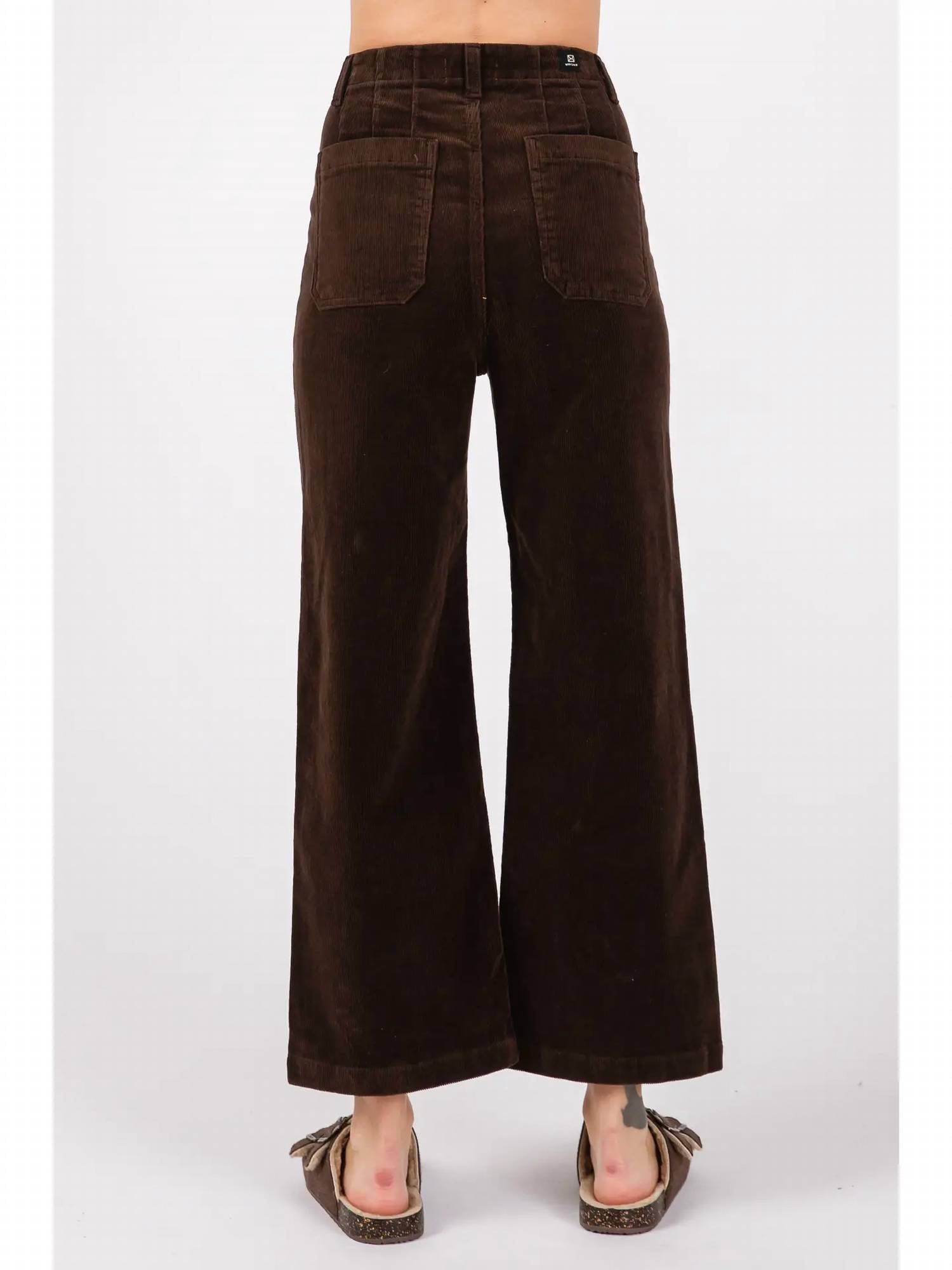 Letter To Juliet - Patch Pocket Corduroy Culottes