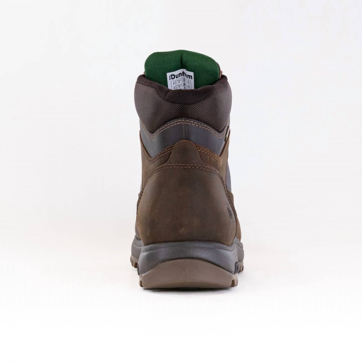 Dunham Men's 8000 Works Waterproof Safety Plain Toe Boots in brown - men's boots - alternate view