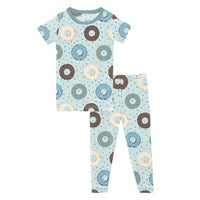 Kickee - Baby Girl's Short Sleeve Pajama Set