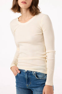 Amo - Swoon Long Sleeve Ribbed Top