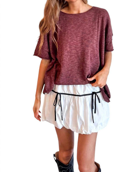 Day + Moon - Emerson Balloon Mini Skirt