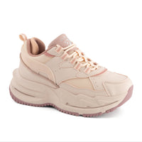 Andrea Women’s Casual Chunky Sneakers With Cushioned Support in pink - women's sneaker