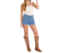 Rock & Roll Denim - Studded Inset Side Short