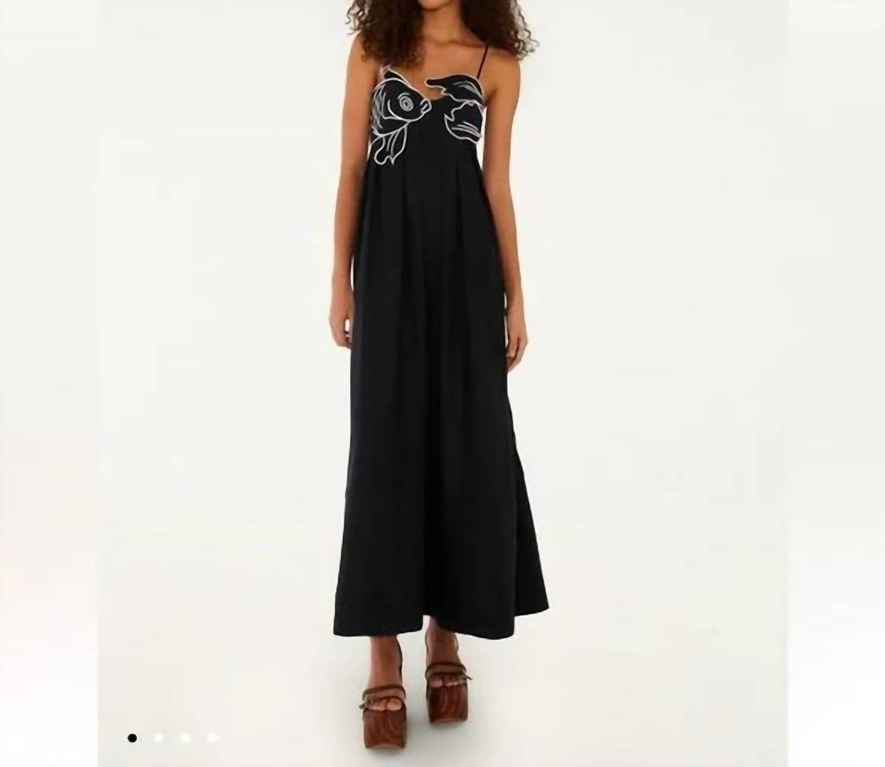 Rosa Clothing - Embroidered Goldfish Dress
