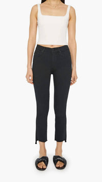 Mother - Insider Crop Step Fray Jean