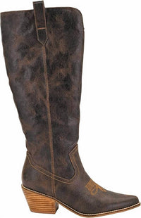 Corkys Footwear Women's Hats Off Tall Boots in espresso crinkle - women's shoe