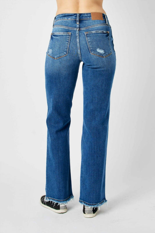 Judy Blue - Mid Rise Distressed Dad Jeans