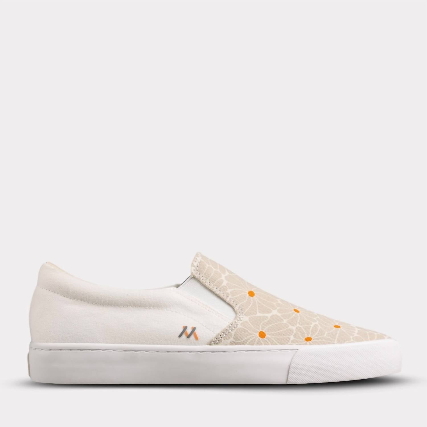 Mykos Women's Piper Slip-on Shoe in cream grey - women's sneaker