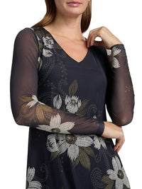 Johnny Was - Women's Long Sleeve Mesh Dress