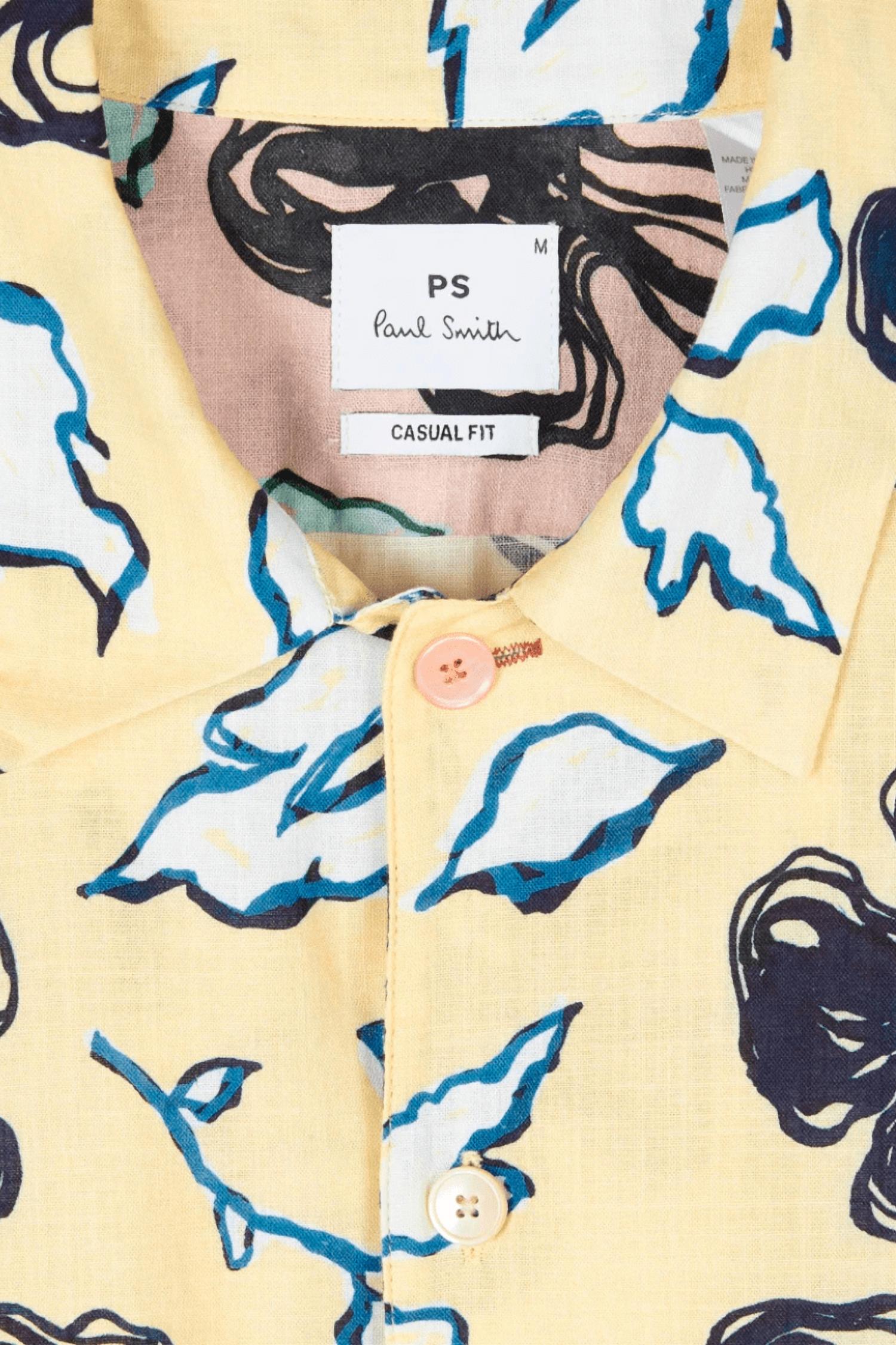 Paul Smith - Pale Yukka Print Short Sleeve Shirt