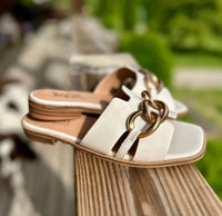 Corkys Footwear - Women's Off The Chain Faux Leather Slide Sandals