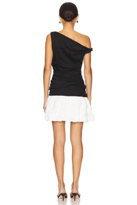 Line And Dot - Wesley Mixed Media Mini Dress