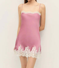 Elodie - Ellie Satin Lace Mini Dress