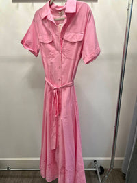 Fate - Women's Solid Button Down Midi Dress