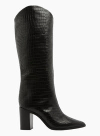 Schutz - Women's Maryana Croc-embossed Knee High Boots