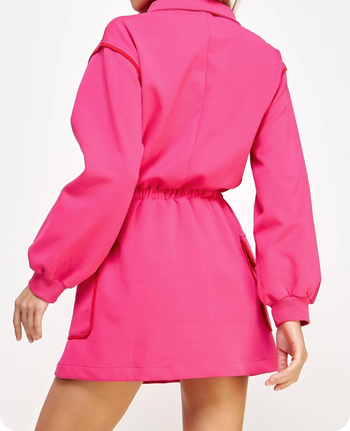 Strut & Bolt - Piping Contrast Cargo Dress