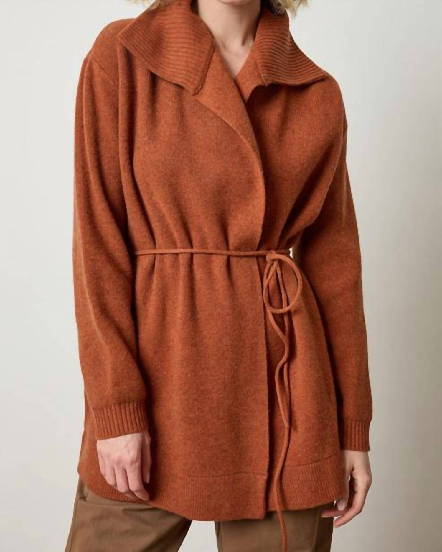Lilla P - Notch Collar Open Cardigan