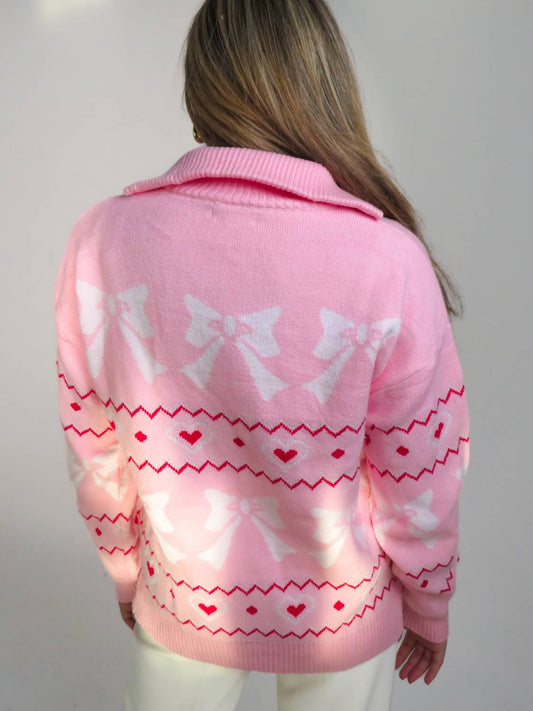 Main Strip - So Darling Zip Sweater Pullover