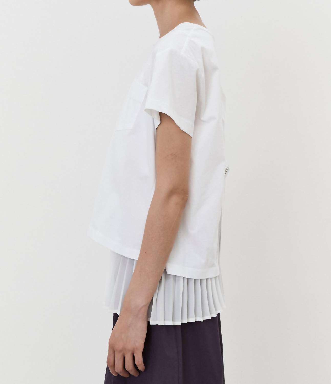 Meimeij - Open Back Short Sleeve Shirt