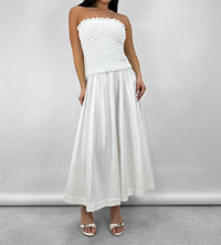 Rare London - Drop Waist Textured Tube Dress