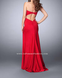 La Femme - Strapless Jersey Dress