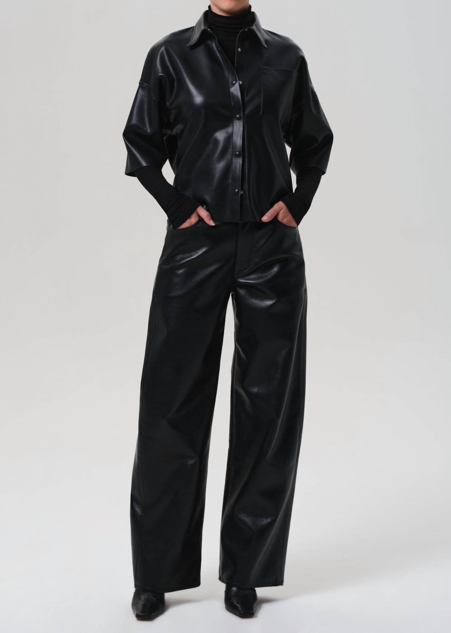 Citizens Of Humanity - Frances Cropped Cape Button Up Shirt