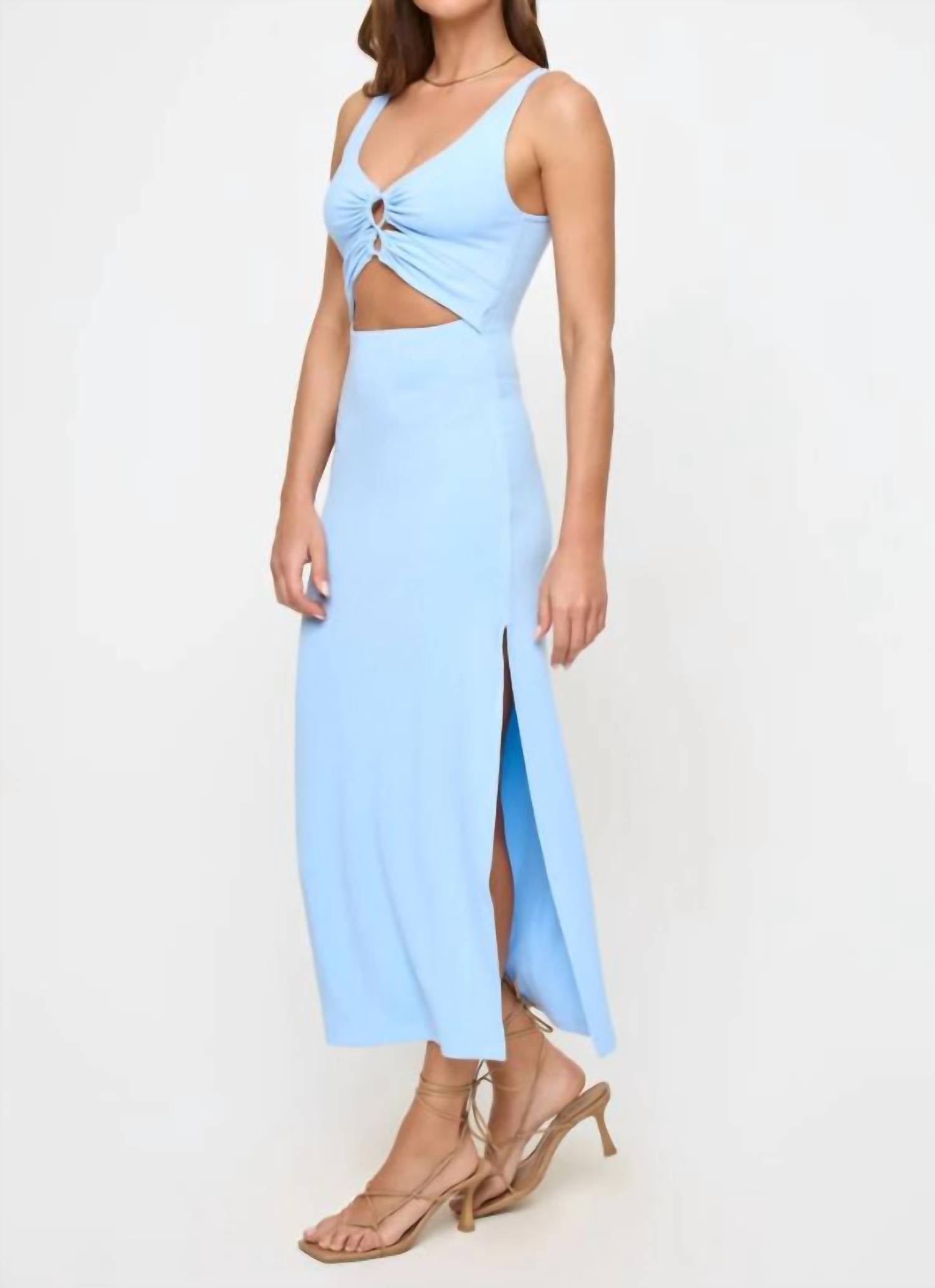 L*Space - Camille Front Loop Cutout Midi Dress