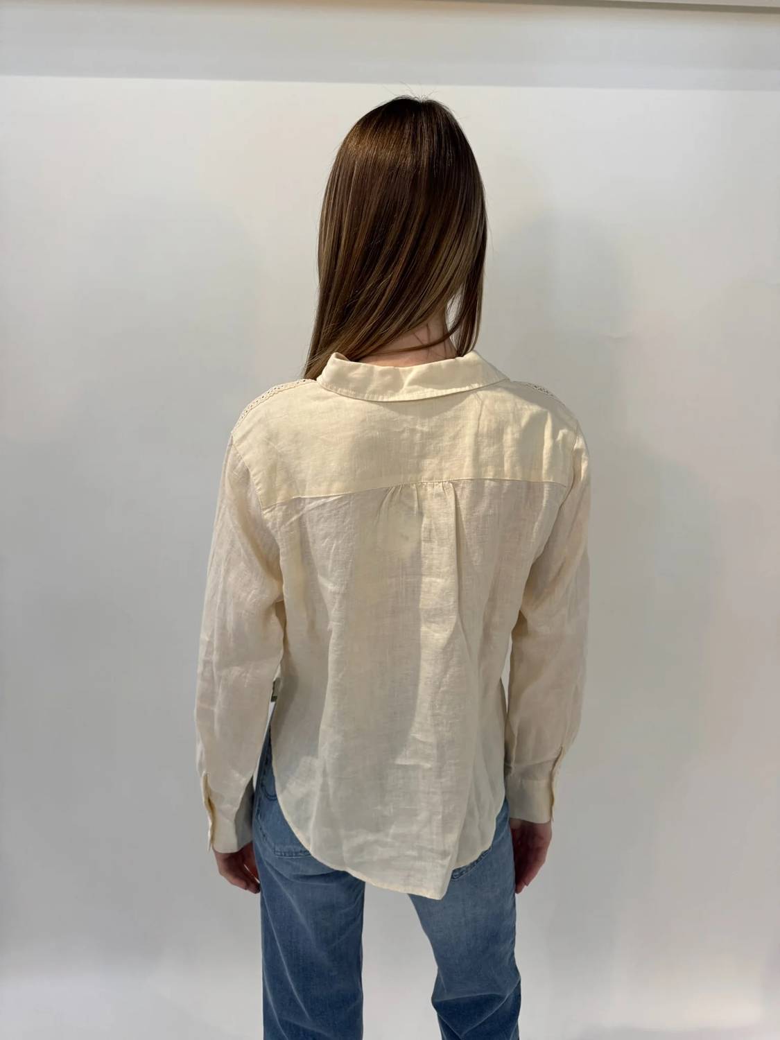Splendid - Stella Linen Trim Button Down Shirt