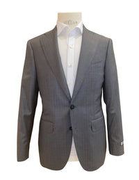 CANALI Men's Herringbone Suit in grey - men's jacket