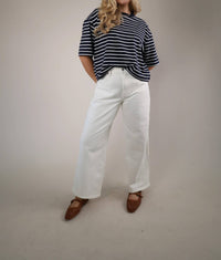 Pistola - Women's Mae Boxy Striped Tee