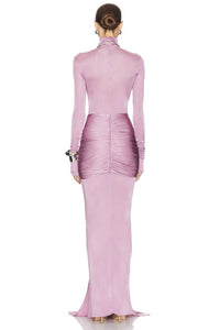 Helsa - Slinky Jersey Sarong Maxi Dress