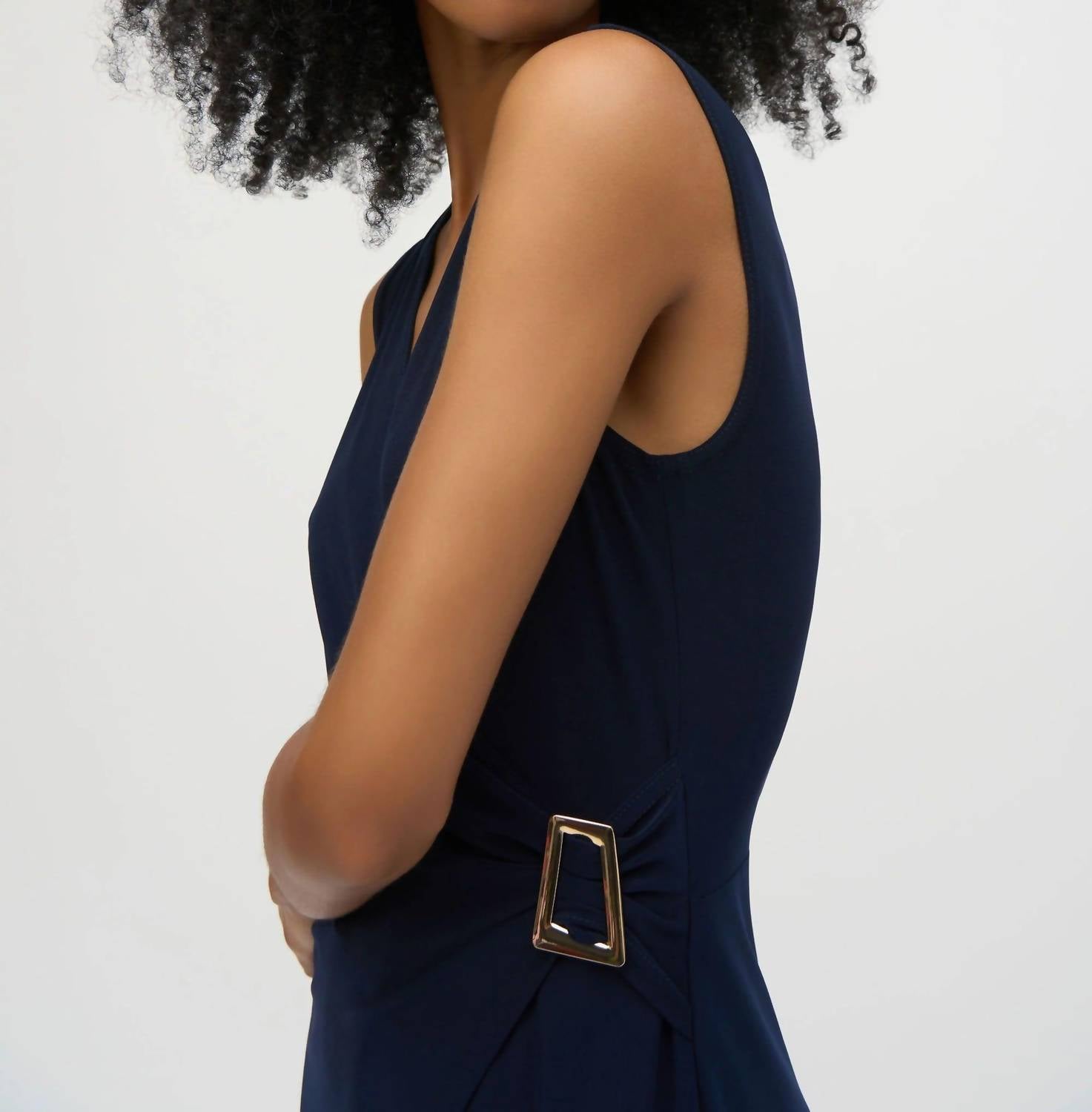 Joseph Ribkoff - Wrap Sleeveless Jumpsuit