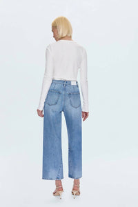 PISTOLA Kyra Bowed Ankle Jeans in terrance - women's jeans - detail view