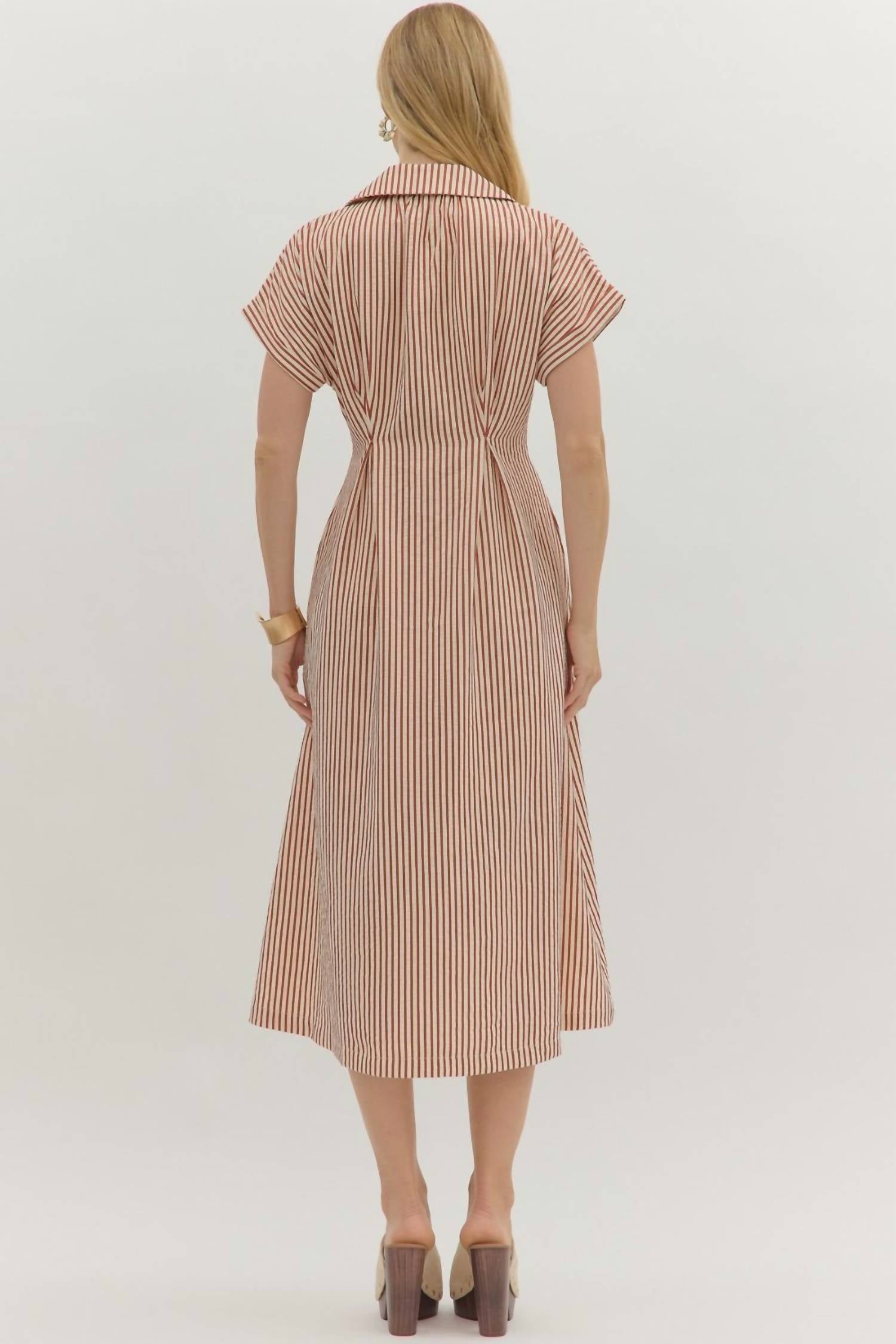 Entro - The Marlowe Striped Maxi Dress