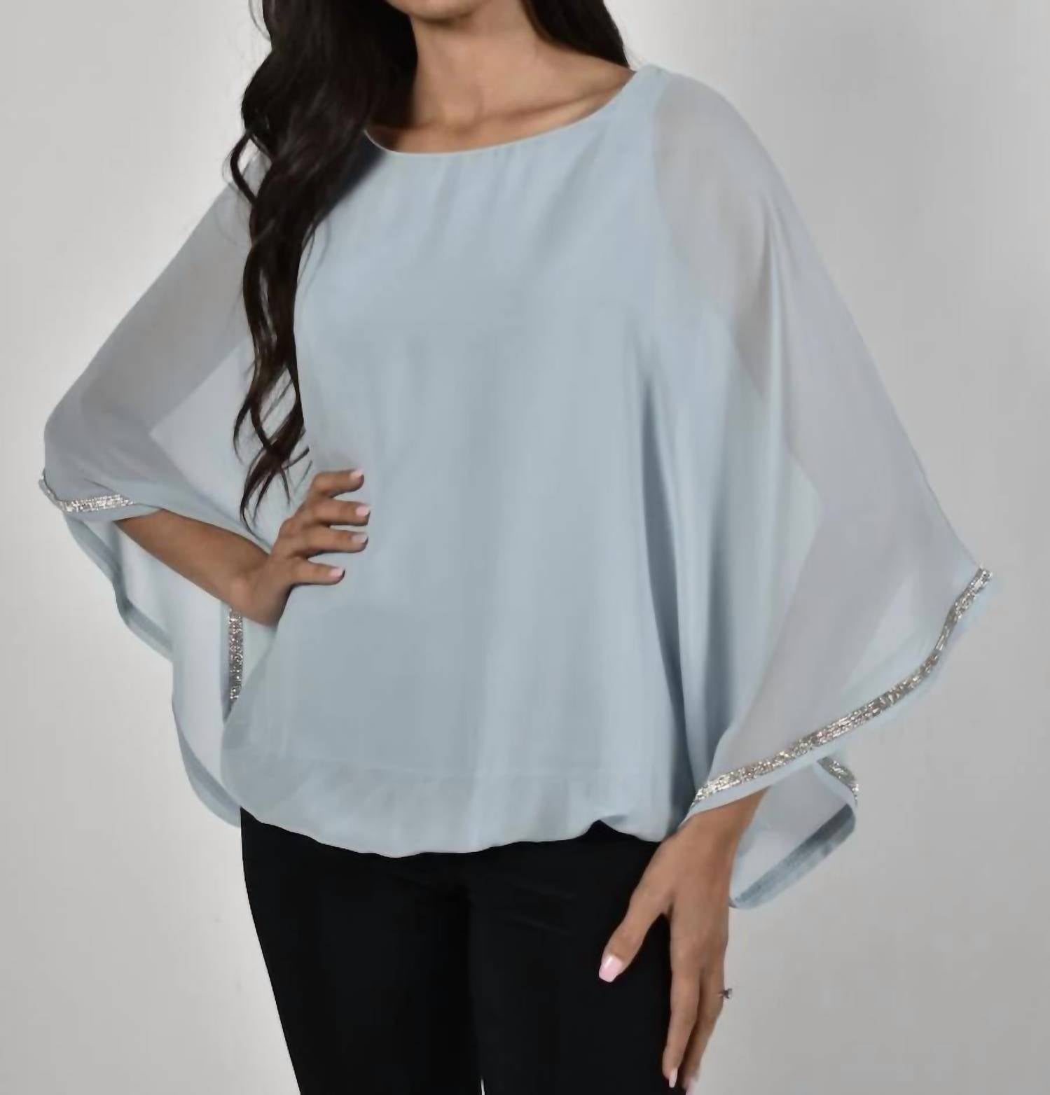 Frank Lyman - Rhinestone Chifffon Top
