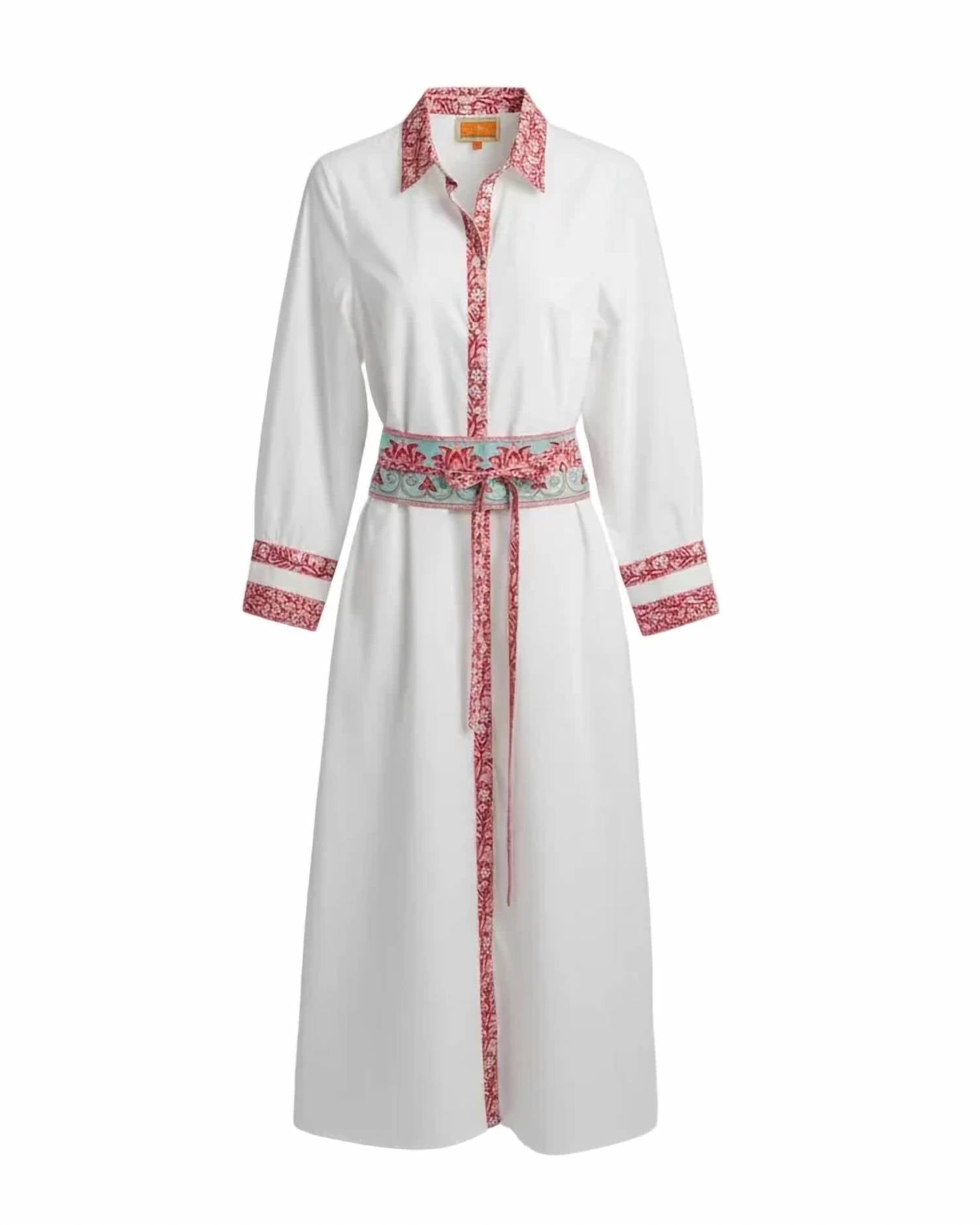 La Plage - Women's Kate Fitted Shirt Maxi Dress