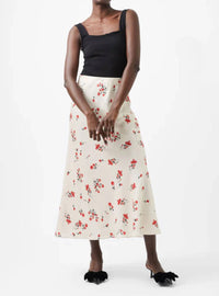 French Connection - Floramour Ennis Satin Maxi Skirt