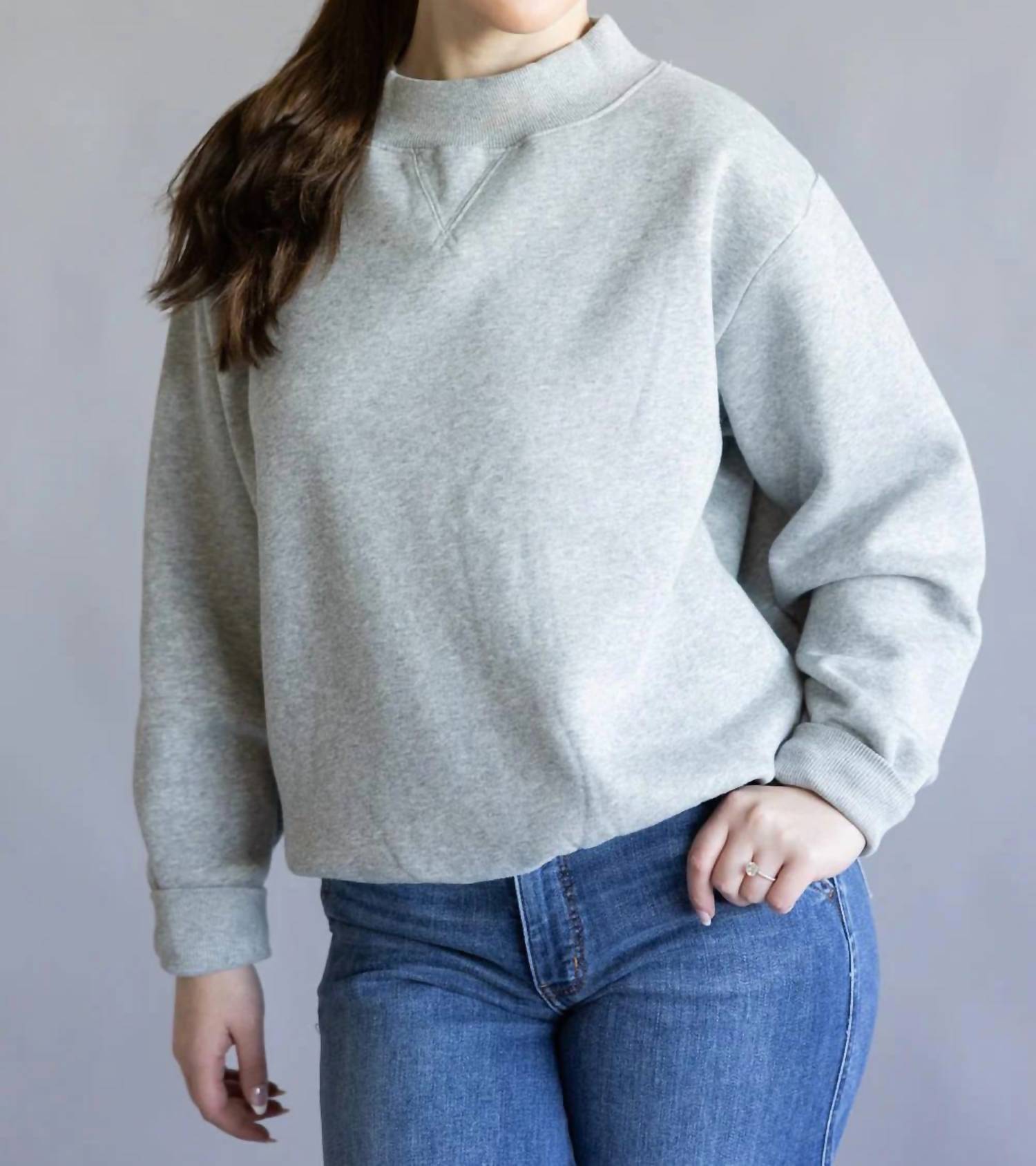 Things Between - Trend Setter Mock Neck Sweatshirt