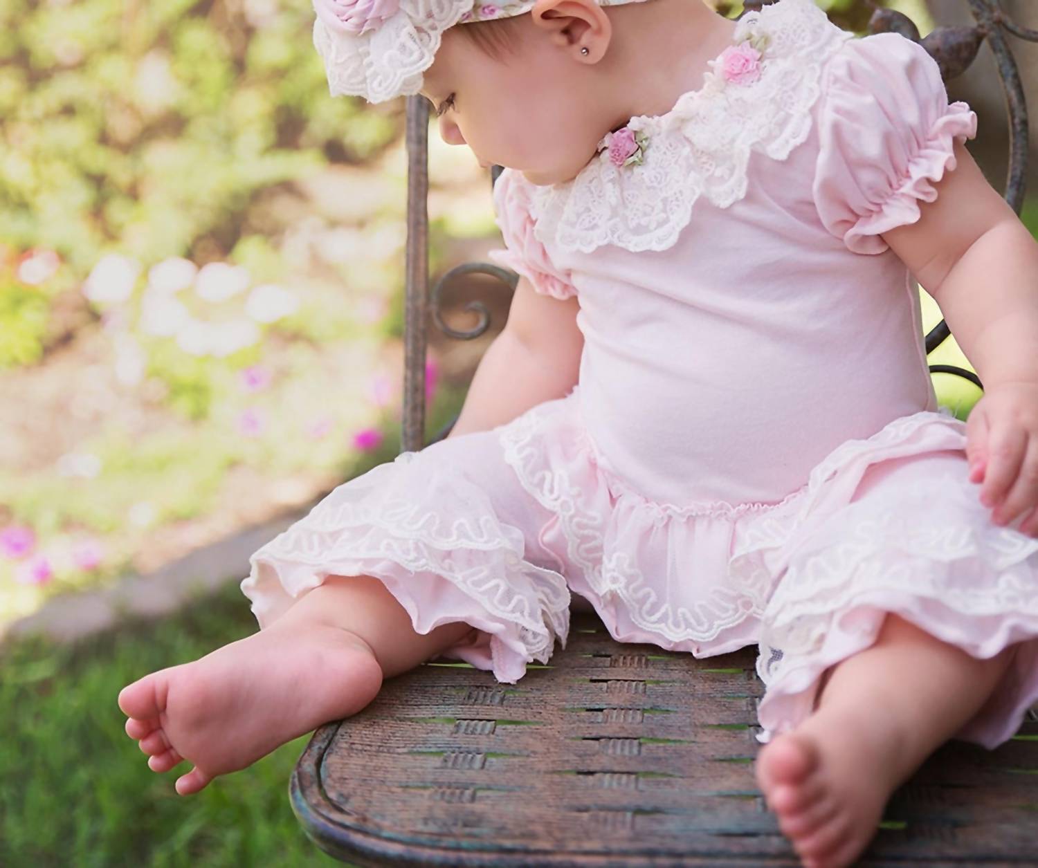 Haute Baby - Baby Girls Sweet Pea Leggings