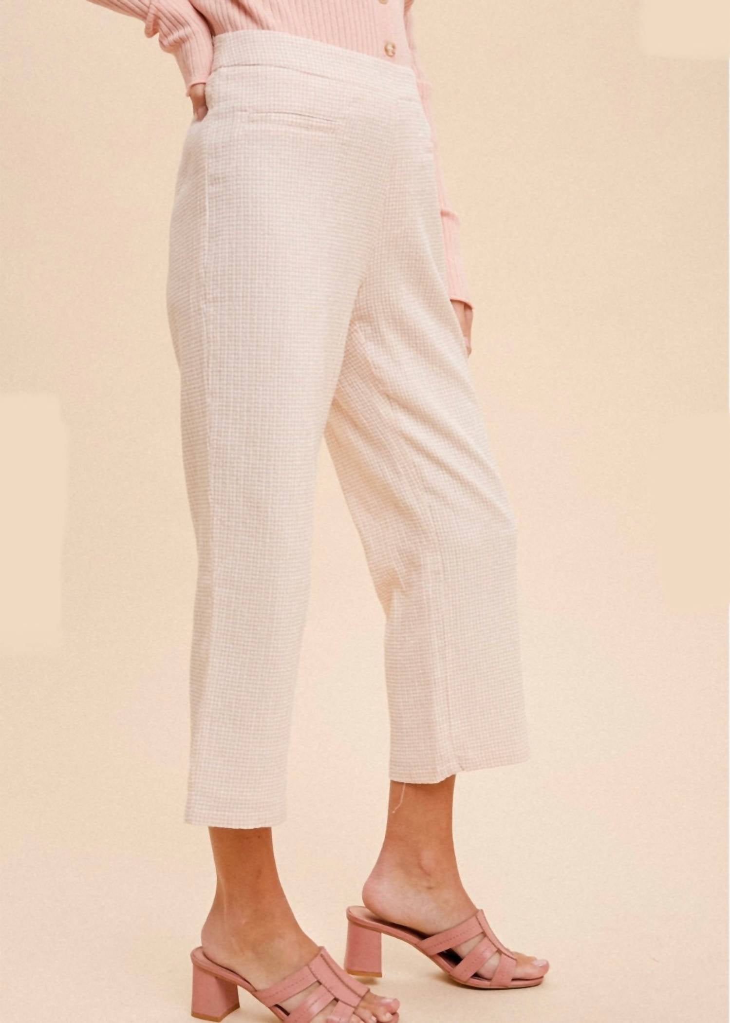 Hem & Thread - Tea Time Cropped Pencil Pants