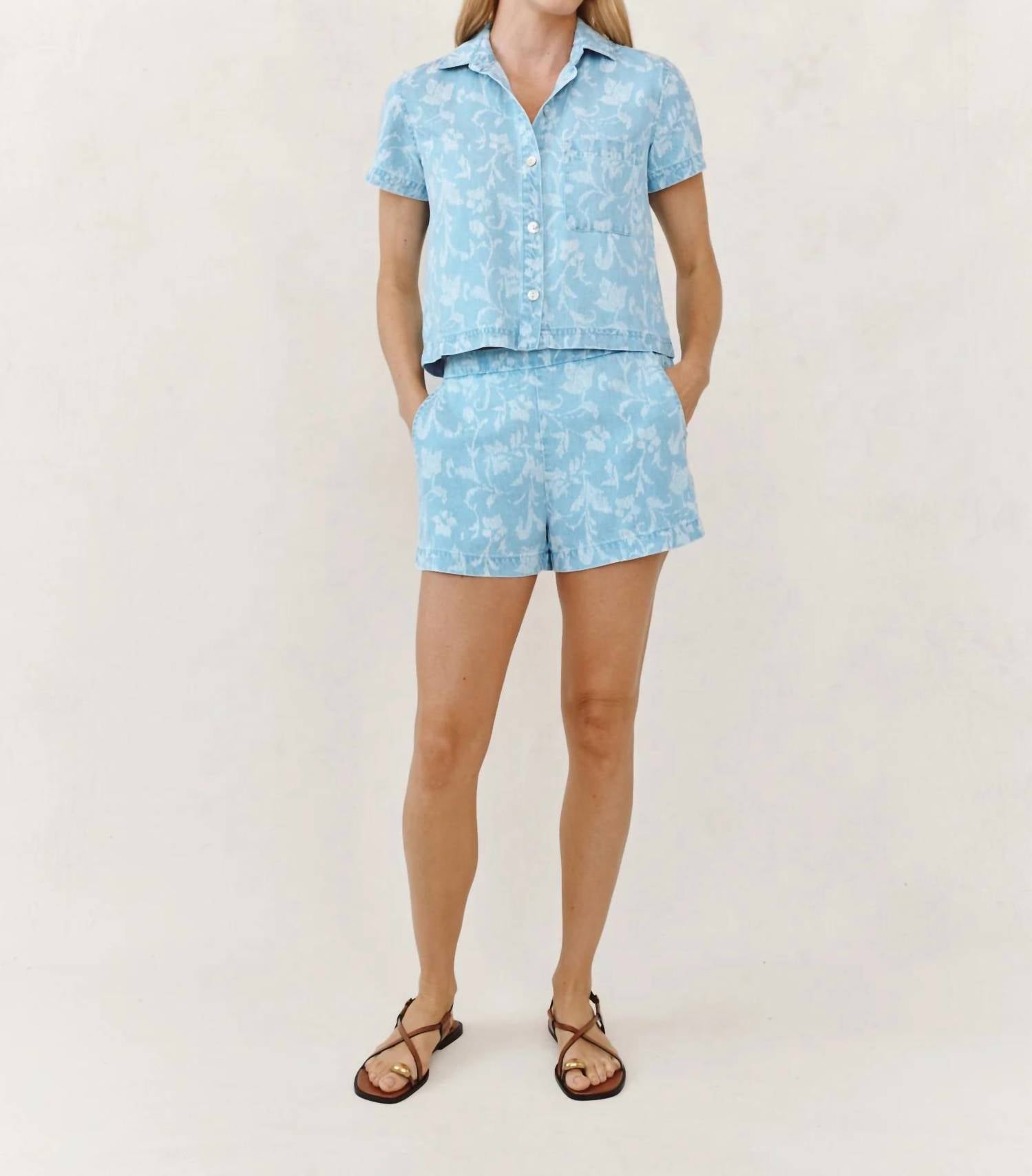 Bella Dahl - Short Sleeve Pocket Button Down Top